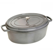 Cocotte ovale en fonte 37 cm graphite Staub