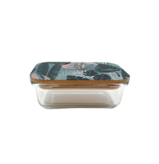 Boîte en verre et bambou 0.37 L Jungle COOKUT BC4P-1