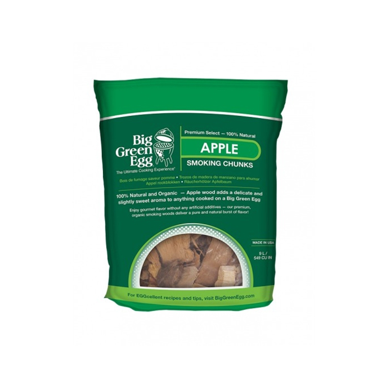 Morceaux de Bois POMME 9L Naturel BIG GREEN EGG