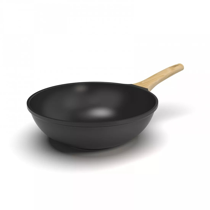 Wok anthiadhésif Noir Cookut 28cm