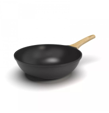 Wok anthiadhésif Noir Cookut 28cm