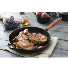 Poêle en Fonte et Bois Vintage 24cm STAUB
