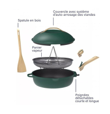 Cookut La Fabuleuse Poêle Verte Canopée 28 cm