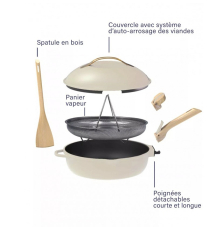 Cookut La Fabuleuse Poêle Blanche Meringue 28cm