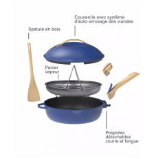 Cookut La Fabuleuse Poêle Bleu Saphir 28 cm