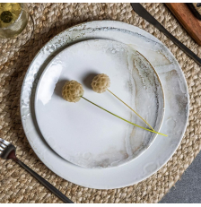 Assiette Plate en grès de 27cm Mojav
