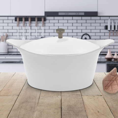 Ma jolie cocotte blanche 24cm  COOKUT MJCBL-accessoirisée2