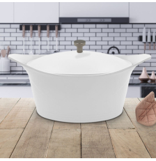 Ma jolie cocotte blanche 24cm  COOKUT MJCBL-accessoirisée2