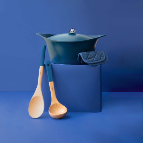 L'incroyable Cocotte Cookut Ovale Myrtille 33cm