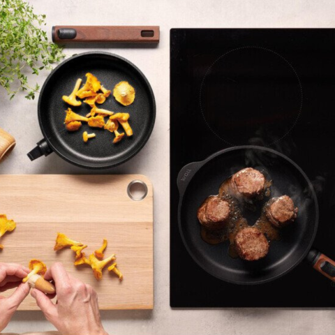 Poêle Eco Logic 28cm avec manche en bois - WOLL