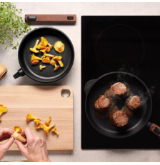 Poêle Eco Logic 28cm avec manche en bois - WOLL