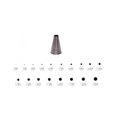 Guide des tailles des douilles en inox unie De Buyer