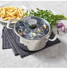 Faitout inox avec couvercle