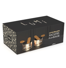 Raclette à la bougie LUMI X2 - Champagne - COOKUT