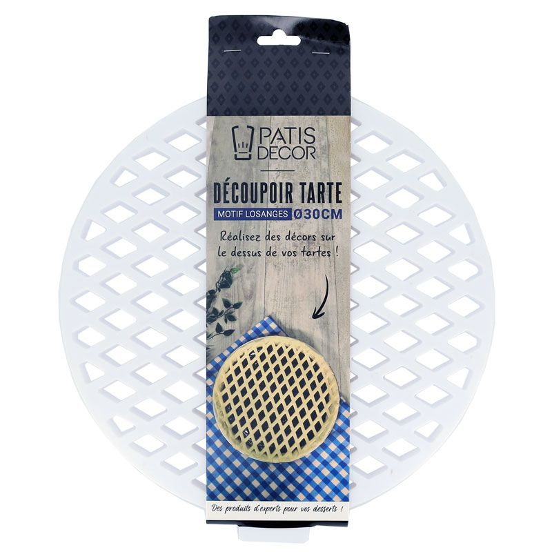 Découpoir à tarte motif losange - Patis Décor
