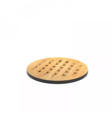 Dessous de plat noir en bois de bambou - Cookut