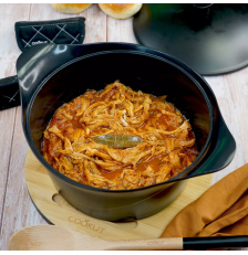 Dessous de plat noir en bois de bambou - Cookut