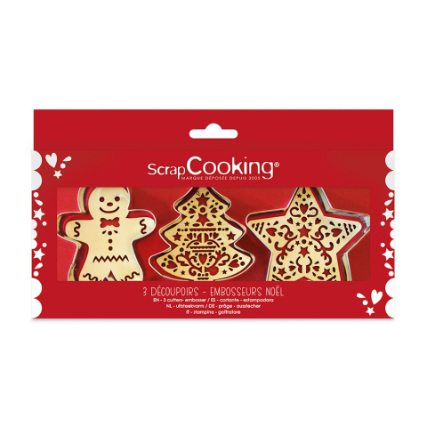 Coffret 3 découpoirs inox...