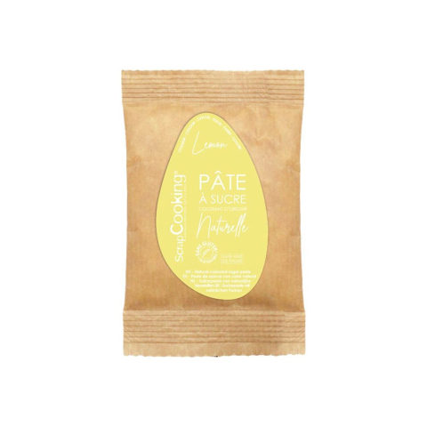 Pâte à sucre jaune "citron"...
