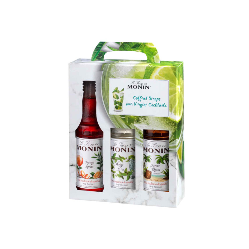 Coffret de sirops pour cocktails sans alcool 3x25cl - Monin