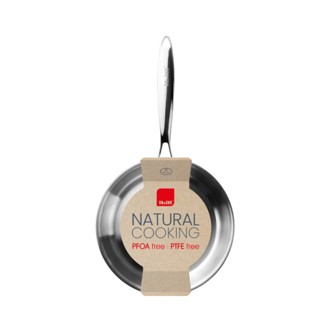 Poêle inox 30 cm - Triply Natural
