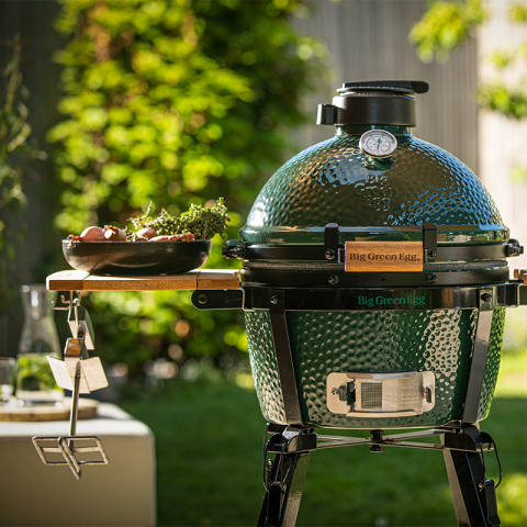Tablettes en acacia pour kamado Big Green Egg Medium