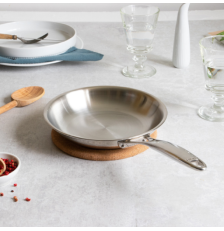 Poêle en inox 18/10 - 30cm "Ultraply" Castel'Pro – CRISTEL