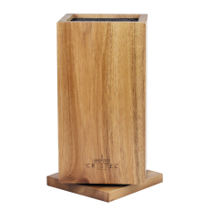 Bloc Couteaux rotatif en bois d'acacia - Cristel