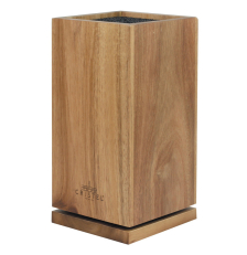 Bloc Couteaux rotatif en bois d'acacia - Cristel