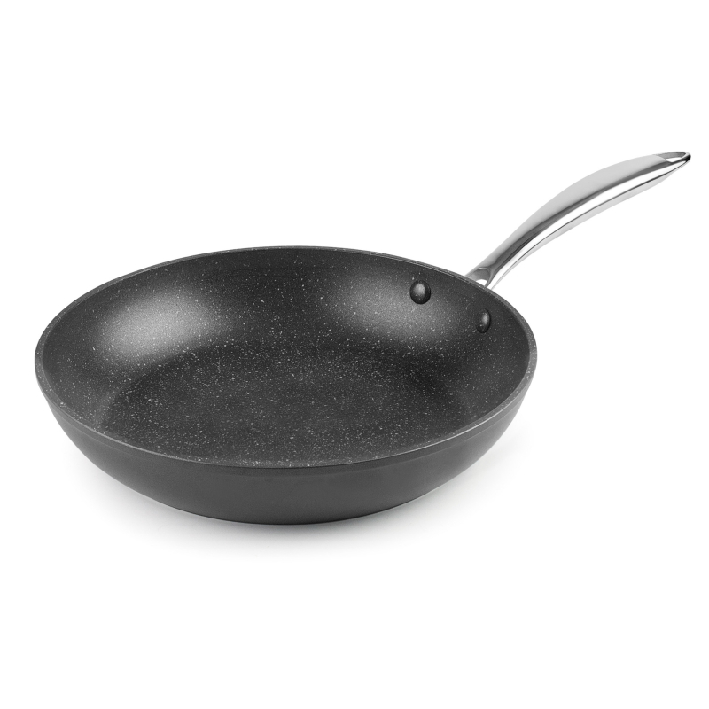 Poêle antiadhésif effet pierre en aluminium Easy 28 cm - Lacor