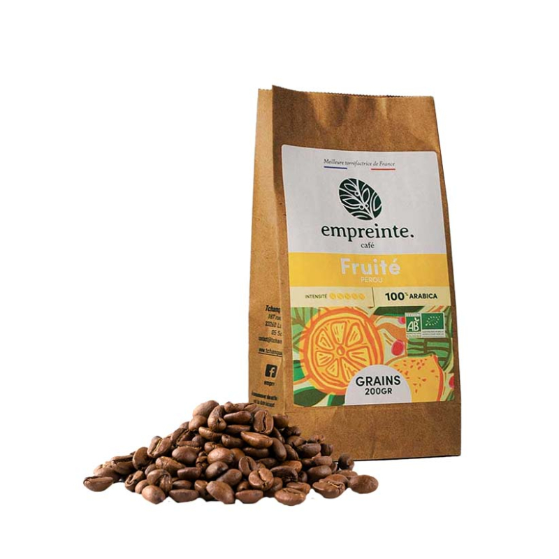 Café Bio en grain 200g goût fruitée - Empreinte