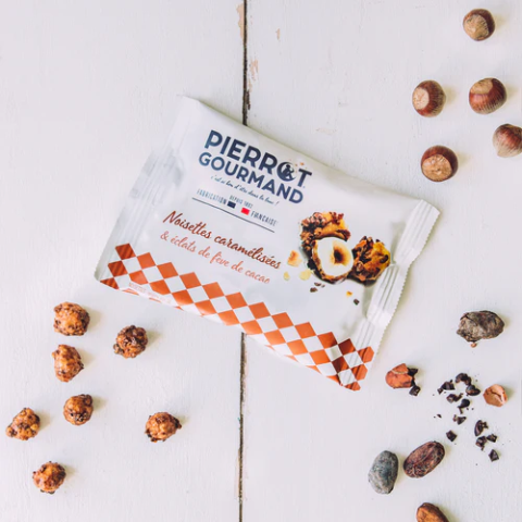 Sachets de cacahuètes caramélisées & pointe de vanille - Pierrot Gourmand