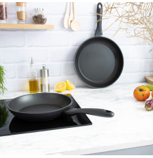 Set 2 poêles antiadhésives en aluminium Noir - Cristel