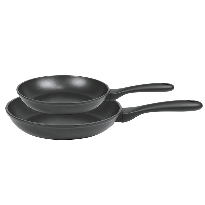 Set 2 poêles antiadhésives en aluminium Noir - Cristel
