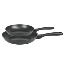 Set 2 poêles antiadhésives en aluminium Noir - Cristel