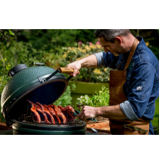 Pack kamado sur chariot Medium Big Green Egg + 7 accessoires