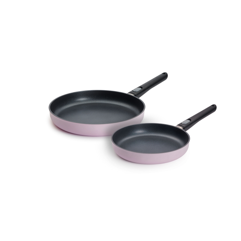 Set de Poêle Ecolours Rose 24 et 28 cm revêtement QXR - WOLL
