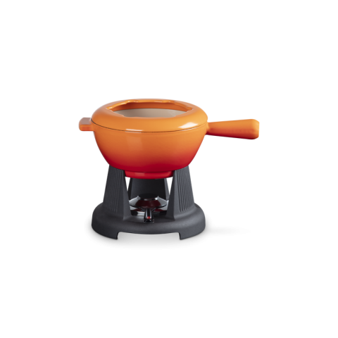 Service à fondue "Meringue" en fonte émaillée - le Creuset