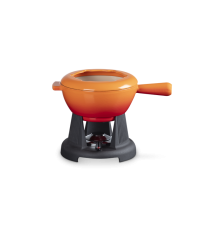 Service à fondue "Sea Salt" en fonte émaillée - le Creuset