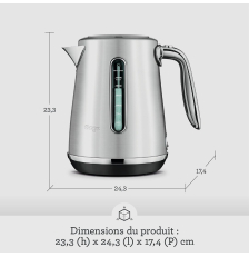 Bouilloire Soft Top Luxe en acier Inoxydable brossé - Sage