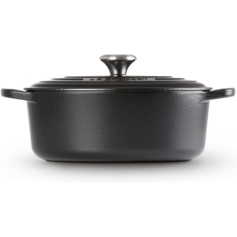 Cocotte ronde en Fonte Émaillée Noir mat 26cm - Le creuset