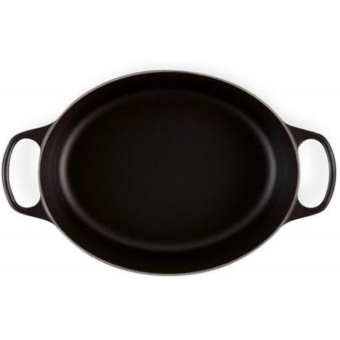 Cocotte ovale en Fonte Émaillée Noir mat 31cm - Le creuset