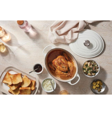 Cocotte ronde en Fonte Émaillée meringue 26cm - Le creuset