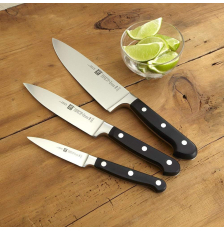 ZWILLING Professional S Bloc de couteaux 7 pièces – bambou, lames inox forgé, manches noirs, 11,5 x 16 x 29 cm