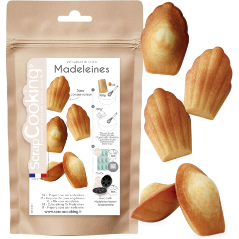 Préparation pour madeleines...