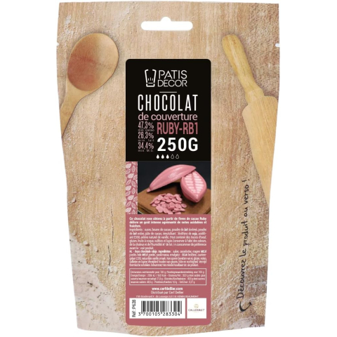 Chocolat Ruby en galets,...