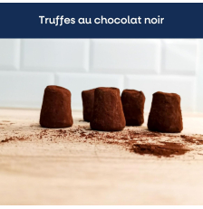 Truffes au chocolat noir 250 g en boîte métal Père Noël réutilisable - SANTA Mathez