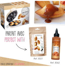 Appareil à madeleines antiadhésif blanc - ScrapCooking