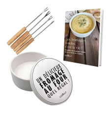 Coffret fondue aux fromage rouge - Cookut