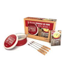 Coffret fondue aux fromage rouge - Cookut